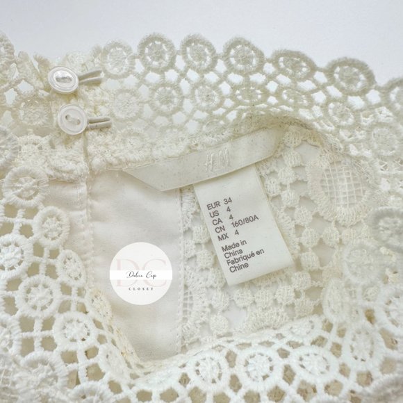 H&M Lace Blouse Size 4 - Picture 9 of 11